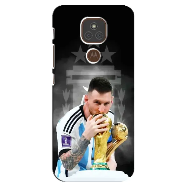 Чехол с принтом «Месси Чемпион» для Motorola MOTO E7 Plus