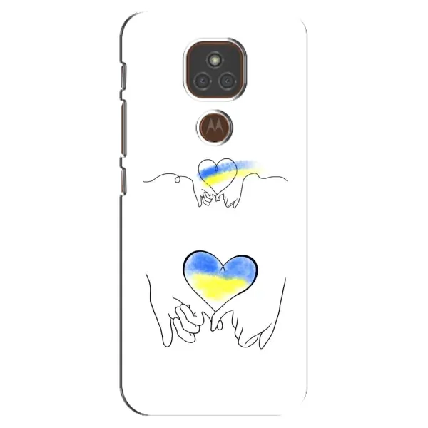 Чехол с принтом «Мир Украине» для Motorola MOTO E7 Plus