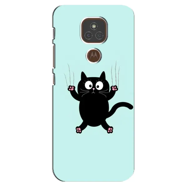 Чехол с принтом «Падающий кот» для Motorola MOTO E7 Plus
