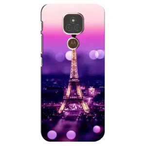 Чехол Эйфелева Башня для Motorola MOTO E7 Plus - (AlphaPrint)