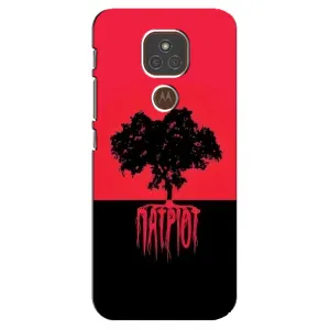 Украинские Чехлы для Motorola MOTO E7 Plus с картинкой УПА (AlphaPrint) (Патріот)