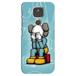 Чохли для Motorola MOTO E7 Plus - Bearbrick Louis Vuitton (PREMIUMPrint) (Плач Bearbrick)