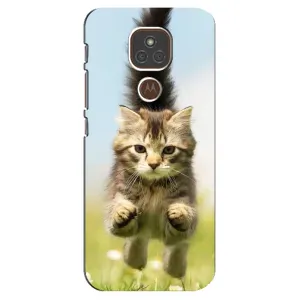 Чохли з Котиками для Motorola MOTO E7 Plus (VPrint) (Прижок кота)