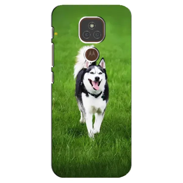 Чехол с принтом «Радостный Хаски» для Motorola MOTO E7 Plus Чехол с принтом «Радостный Хаски» для Motorola MOTO E7 Plus