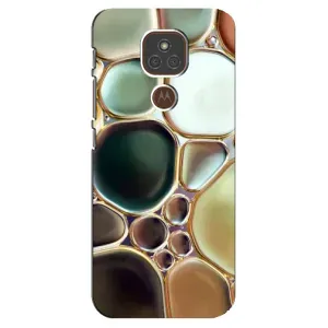 Мраморный чехол на Motorola MOTO E7 Plus (VPrint) (Радужный Мрамор)