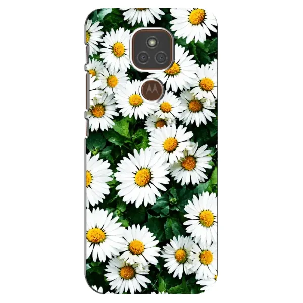 Чехол с принтом «Ромашки» для Motorola MOTO E7 Plus Чехол с принтом «Ромашки» для Motorola MOTO E7 Plus