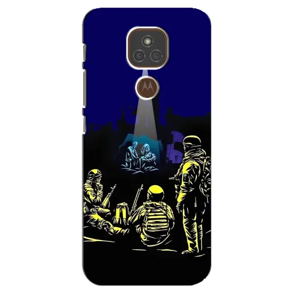 Чохол з принтом «Різдво в Україні» для Motorola MOTO E7 Plus