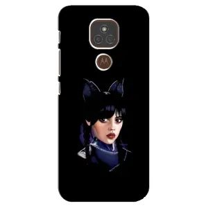 Чохли Венсдей на Motorola MOTO E7 Plus Уенсдей (AlphaPrint) (серйозна Венздей)