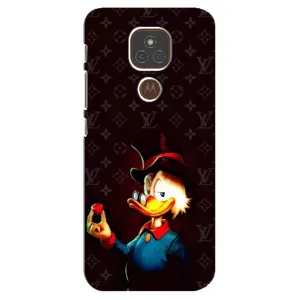 Чехли для Motorola MOTO E7 Plus - Скрудж МакДак Louis Vuitton (PREMIUMPrint) (Скрудж з ботліантом)