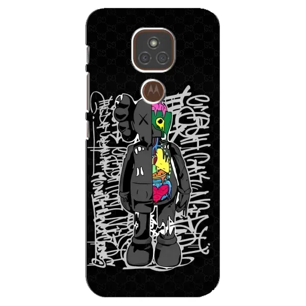Чохол з принтом «Стиль Bearbrick» для Motorola MOTO E7 Plus