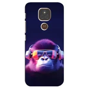 Чохол з Мавпами Motorola MOTO E7 Plus - (AlphaPrint) (Стильна мавпа)