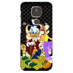Чехли для Motorola MOTO E7 Plus - Скрудж МакДак Louis Vuitton (PREMIUMPrint) (Стильна Утка)