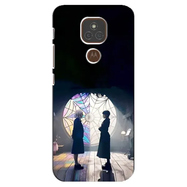 Чохол з принтом «Венздей та Інід» для Motorola MOTO E7 Plus