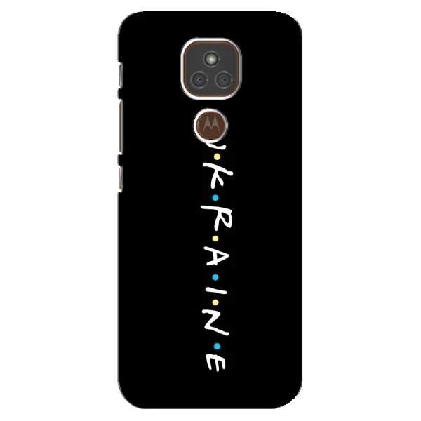 Чохол з принтом «UKRAINE» для Motorola MOTO E7 Plus