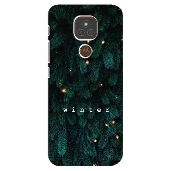 Чохол з принтом «Winter» для Motorola MOTO E7 Plus