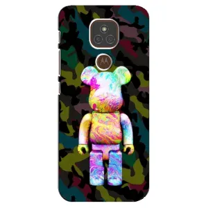 Чохли для Motorola MOTO E7 Plus - Bearbrick Louis Vuitton (PREMIUMPrint) (Яскравий Bearbrick)