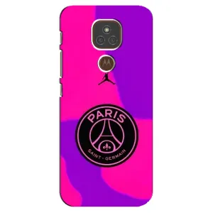 Чохли PSG для Motorola MOTO E7 Plus (AlphaPrint) (яскравий ПСЖ)