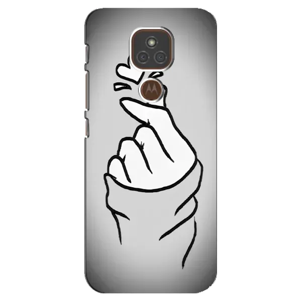 Чехол с принтом «Значок Love» для Motorola MOTO E7 Plus