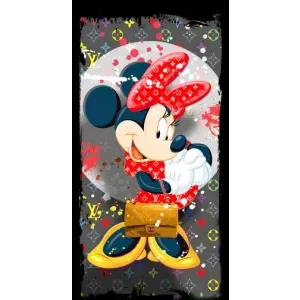 Чехол Disney Mouse Motorola MOTO E7i / E7 Power (PREMIUMPrint) (Minni с бантиком)