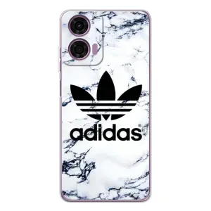 Чехлы Адидас для Motorola MOTO G04 (AlphaPrint) (Адидас на мраморе)
