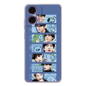 Чехлы BTS для Motorola MOTO G04 (AlphaPrint) (Bangtan)