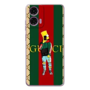Бренднові Чохли для Motorola MOTO G04 - (PREMIUMPrint) (Барт ГУЧЧІ)