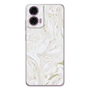Мраморний чехол на Motorola MOTO G04 (VPrint) (Білий мрамор)