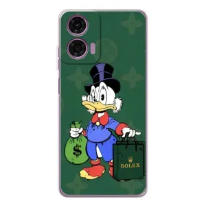 Чехлы для Motorola MOTO G04 - Скрудж МакДак Louis Vuitton (PREMIUMPrint) (Богатая Утка)