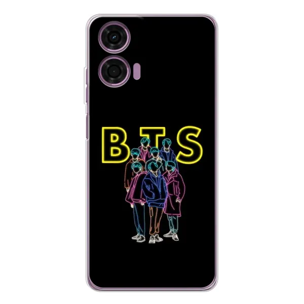 Чехол с принтом «BTS стайл» для Motorola MOTO G04 Чехол с принтом «BTS стайл» для Motorola MOTO G04