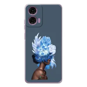 Чехлы (ART) Цветы на Motorola MOTO G04 (VPrint) (Цветы на голове)