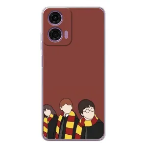 Чохли з Гаррі Поттером для Motorola MOTO G04 (AlphaPrint) (Гарі з друзями)