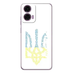 Чехлы для Motorola MOTO G04  Укр. Символика (AlphaPrint) (Герб из букв)