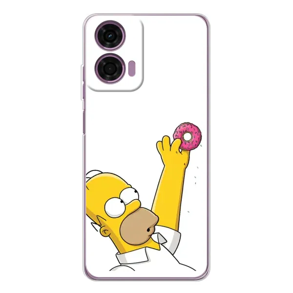 Чехол с принтом «Гомер с пончиком» для Motorola MOTO G04