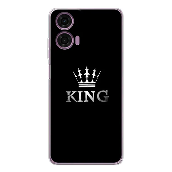 Чехол с принтом «KING» для Motorola MOTO G04 Чехол с принтом «KING» для Motorola MOTO G04
