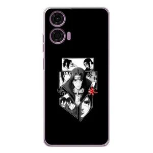 Чохли на тему: Ітачи Учіха для Motorola MOTO G04 (AlphaPrint) (колаж Ітачі)