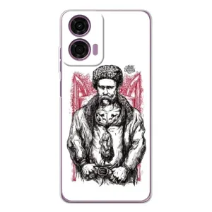 Чохли для Motorola MOTO G04 с принтом Тараса Шевченко (AlphaPrint) (Козак Шевченко)