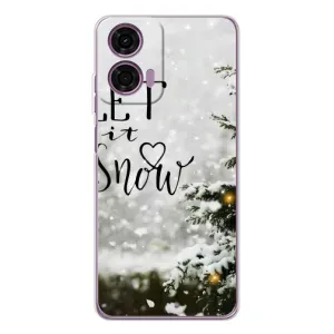 Чехол с принтом «Let it snow» для Motorola MOTO G04