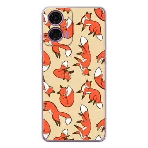 Чохли з картинкою Лисичка для Motorola MOTO G04 (VPrint) (Лисички)