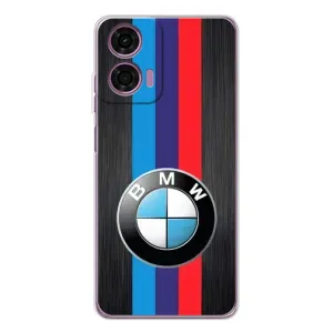 Чохол для Моторола Мото Г04 - з принтом БМВ (AlphaPrint) (Лого BMW)