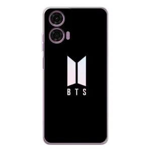 Чехлы BTS для Motorola MOTO G04 (AlphaPrint) (Лого BTS)
