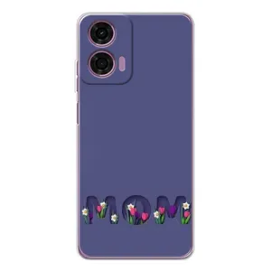 Чехлы для мамы на Motorola MOTO G04 (Мама в цветах)