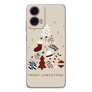 Рождественские Чехлы для Motorola MOTO G04 (VPrint) (Merry Christmas)