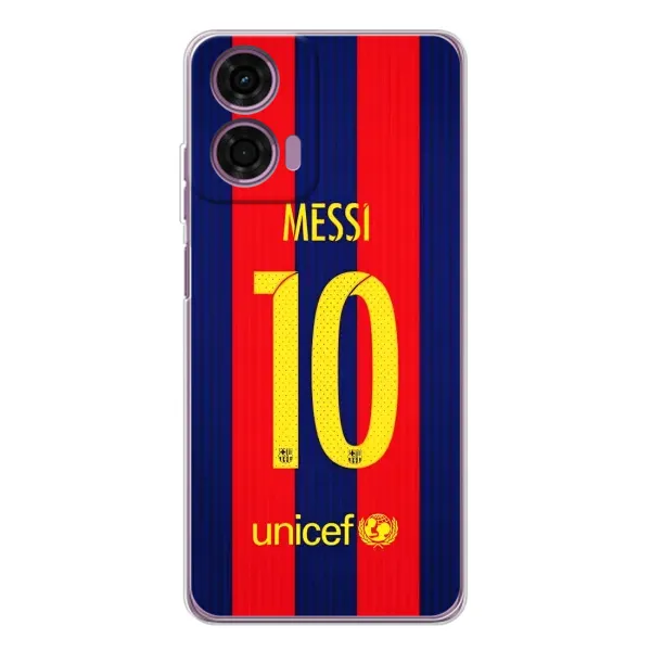 Чехол с принтом «Messi Barca 10» для Motorola MOTO G04 Чехол с принтом «Messi Barca 10» для Motorola MOTO G04