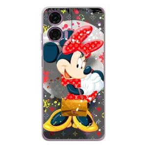 Чохол Disney Mouse Motorola MOTO G04 (PREMIUMPrint) (Minni з бантіком)