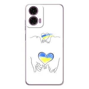 Чохол з принтом «Мир Україні» для Motorola MOTO G04