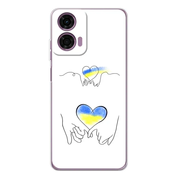 Чохол з принтом «Мир Україні» для Motorola MOTO G04