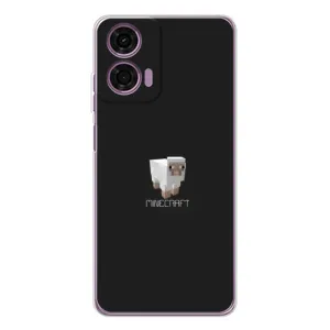 Чехол Майнкрафт на Motorola MOTO G04 (AlphaPrint) Minecraft (Овечка Майнкрафт)