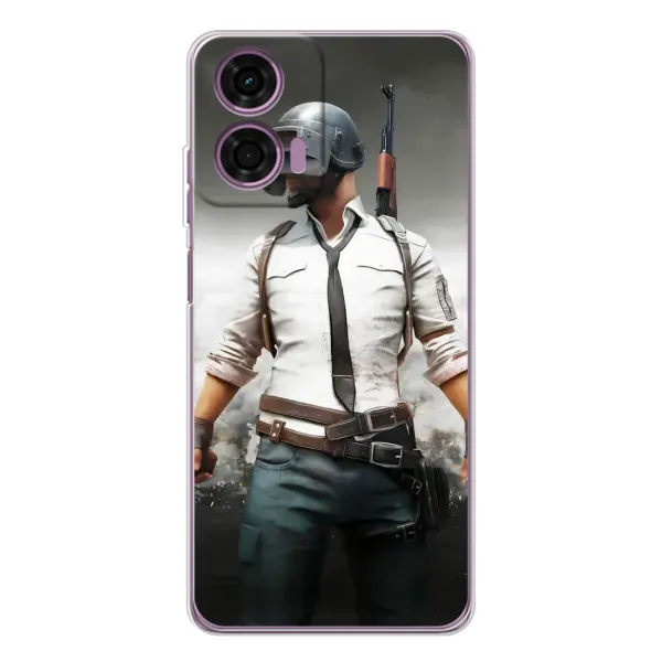 Чехол с принтом «Пабг мен» для Motorola MOTO G04