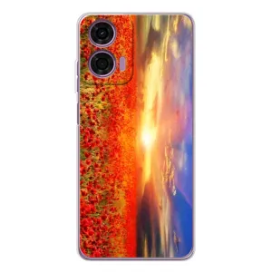 Чехол с принтом «Поле тюльпанов» для Motorola MOTO G04