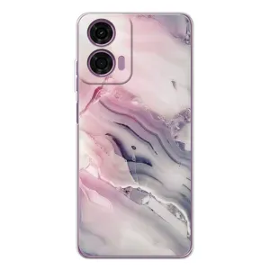 Мраморний чехол на Motorola MOTO G04 (VPrint) (Пурпурний Мрамор)